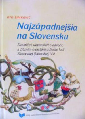 Oto Šimkovič: Najzápadnejšia na Slovensku (obálka knihy)
